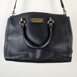 Zac by Zac Posen Eartha  Leather Satchel Black